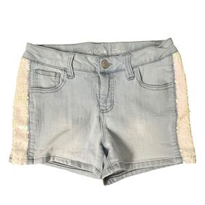 Cat & Jack Denim Shorts with Sequin Trim